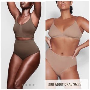 SKIMS SCULPTING MID WAIST BRIEF Size L/XL & Bralette L Set
